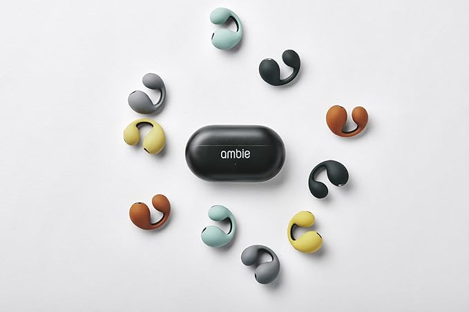 🎧AMBIE Earbud | Silicone Cover | Sound Earcuff – Black & White 🖤🤍