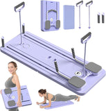 🧘 Home Fitness Revolution – Pilates Ab Roller Reformer with Auto Rebound & Core Training Board