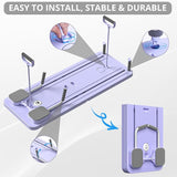 🧘 Home Fitness Revolution – Pilates Ab Roller Reformer with Auto Rebound & Core Training Board