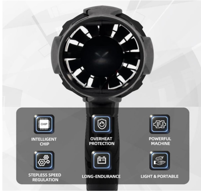 Blower Turbo Fan with 48V Large Battery | 2 batteries | box and charger